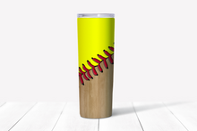 Load image into Gallery viewer, Softball 20oz Stainless Steel Tumbler
