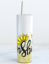 Load image into Gallery viewer, You are My Sunshine Skinny 20oz Stainless Steel Tumbler
