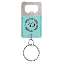 Load image into Gallery viewer, Leatherette Bottle Opener Keychain

